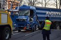 Schwerer VU LKW KVB Bus PKW Koeln Agrippinaufer Ubierring P201